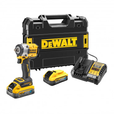 Boulonneuse à chocs Dewalt 1/2" - XR - sans fil - 18 Volts - 5Ah li-ion brushless 406 nm - jonc de sécurité - powerstack | DCF921H2T-QW