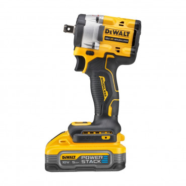 Boulonneuse à chocs Dewalt 1/2" - XR - sans fil - 18 Volts - 5Ah li-ion brushless 406 nm - jonc de sécurité - powerstack | DCF921H2T-QW