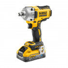 Image du produit : Boulonneuse à chocs Dewalt 1/2" compacte - XR - sans fil - 18 Volts - 5Ah li-ion brushless 812 nm - jonc de sécurité - powerstack | DCF891H2T-QW