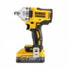 Image du produit : Boulonneuse à chocs Dewalt 1/2" compacte - XR - sans fil - 18 Volts - 5Ah li-ion brushless 812 nm - jonc de sécurité - powerstack | DCF891H2T-QW