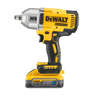 Boulonneuse Dewalt 1/2” - XR - sans fil - 18 Volts - 5Ah li-ion brushless 1396 nm – jonc de sécurité - powerstack | DCF900H2T-QW