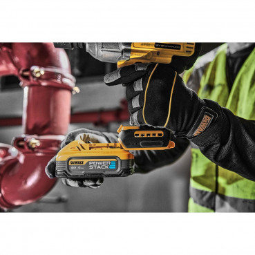 Boulonneuse Dewalt 1/2” - XR - sans fil - 18 Volts - 5Ah li-ion brushless 1396 nm – jonc de sécurité - powerstack | DCF900H2T-QW