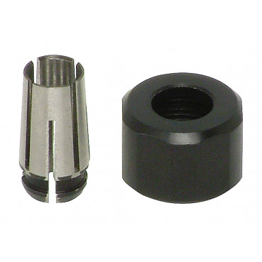 Pince et écrou de serrage pour GD0800, GD0800C, GD0801C, GD0810C et GD0811C - diamètre 6,35mm Makita | 193143-6
