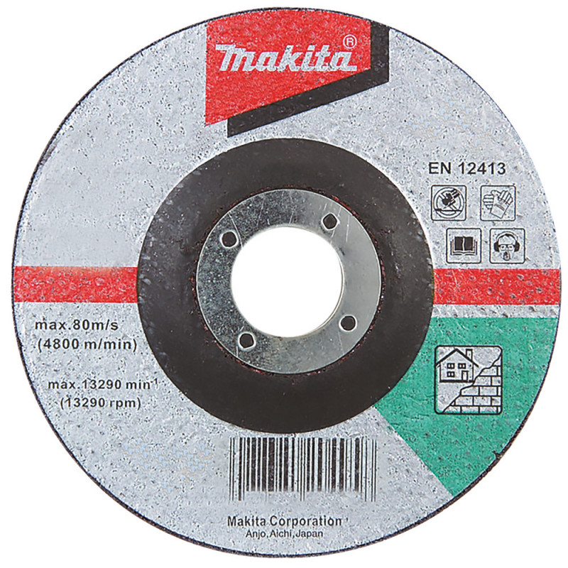 Disques à tronçonner matériaux pour meuleuse - diamètre 125mm - épaisseur 3mm - alésage 22,23mm - 1 pièce(s) - grain C30T - 41 Makita | A-85363