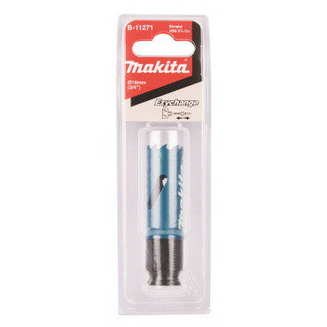 Scie cloche Makita BiM, 19mm Ezychange - diamètre 19mm - profondeur maxi de perçage 40mm - 1 pièce(s) | B-11271