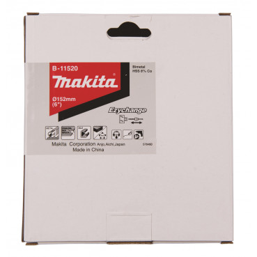 Scie cloche Makita BiM, 152mm Ezychange - diamètre 152mm - profondeur maxi de perçage 40mm - 1 pièce(s) | B-11520