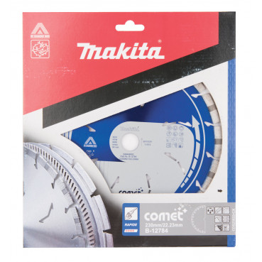 Disque diamant COMET pour béton - diamètre 230mm - alésage 22,23mm - Hauteur segment 10mm Makita | B-12784