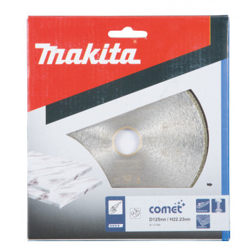 Disque diamant COMET spécial SPÉCIAL VERRE - diamètre 125mm - alésage 22,23mm - Hauteur segment 5mm Makita | B-13188