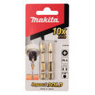 Image du produit : Embout de vissage Impact Gold, PH3, 50mm par 2 - longueur totale 50mm Makita | B-28189