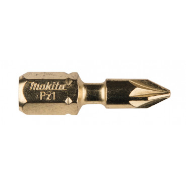 Embout de vissage Impact Gold, PZ1, 25mm par 2 - longueur totale 25mm Makita | B-28444