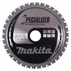 Image du produit : Lame de scie circulaire, alliage T.C.T spécialisé, 185 x 30mm 38 dents - diamètre 185mm - coupe-saignée 2mm Makita | B-33423