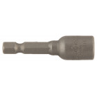 Image du produit : Douille de vissage magnétique pour visseuse Hexa 1/4" - 8mm - longueur totale 50mm - 1 pièce(s) Makita | B-38716