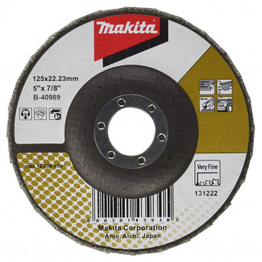 Disque à lamelles pour ponçage de finition de grandes surfaces - diamètre 125mm - grain trés fin - 1 pièce(s) Makita | B-40989