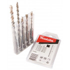 Image du produit : Coffret 5 forets béton Makita SDS-Plus 2 taillants V-Plus - diamètre 5 / 6 / 8mm - longueur totale 110 / 160mm - profondeur maxi de perçage 50 / 100mm - 5 pièce(s) | B-49052