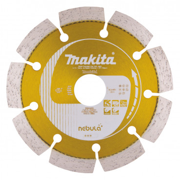 Disque diamant NEBULA pour béton - diamètre 125mm - alésage 22,23mm - Hauteur segment 10mm - 1 pièce(s) Makita | B-53992