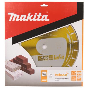 Disque diamant NEBULA pour béton - diamètre 350mm - alésage 25,4mm - Hauteur segment 10mm - 1 pièce(s) Makita | B-54053