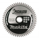 Image du produit : Lames carbures "Specialized" aluminium, pour scie plongeante à batterie - diamètre 165mm - alésage 20mm - coupe-saignée 2mm - 56 dents Makita | B-56714