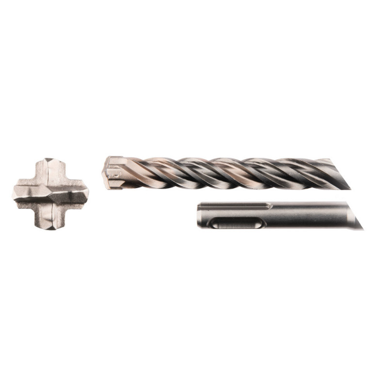 Foret béton Makita SDS-Plus 4 taillants TCT Nemesis II - diamètre 12mm - longueur totale 160mm - profondeur maxi de perçage 110mm - 1 pièce(s) | B-58322