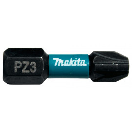 Embout de vissage à chocs (Impact Black) 25mm POZIDRIV - PZ3, Hexa 1/4" - 2 pièce(s) Makita | B-63650