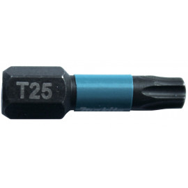 Embout de vissage à chocs (Impact Black) 25mm TORX - T25, Hexa 1/4" - 2 pièce(s) Makita | B-63688