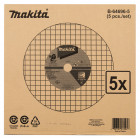 Image du produit : Disque à tronçonner 355 x 2,5 x 25,4mm A36P, par 5 - diamètre 355mm - grain A36P - 41 Makita | B-64696-5