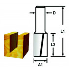 Image du produit : Fraise à profiler (pour défonceuse) - diamètre 6mm - A1 20mm - L1 51mm Makita | D-47494