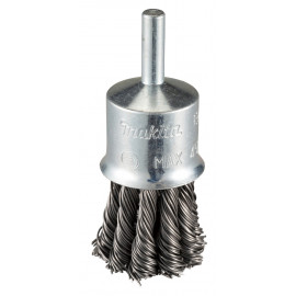 Brosse circulaire à fils acier torsadés - diamètre 24mm - filetage 6mm - diamètre du fil 0,5mm Makita | D-73857