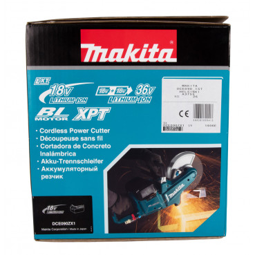 Découpeuse Makita LXT 36 Volts 2 x 18 Volts - sans fil Lithium (Li-Ion) - Ø 230mm - (Produit seul) | DCE090ZX1