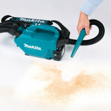 Aspirateur-souffleur Makita LXT 18 Volts - sans fil Lithium (Li-Ion) - 54 mbar - (Produit seul) - capacité réservoir poussière 0,5 litres - capacité sac poussière 0,33 litres | DCL184Z