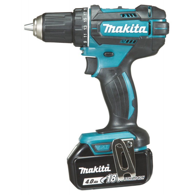 Perceuse visseuse Makita LXT 18 Volts - sans fil Lithium (Li-Ion) - 4 Ah - Ø 13mm | DDF482RMJ