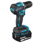 Image du produit : Perceuse visseuse Makita LXT 18 Volts - sans fil Lithium (Li-Ion) - 3 Ah - Ø 13mm - poids 1,6kg | DDF487RFJ