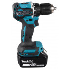 Image du produit : Perceuse visseuse Makita LXT 18 Volts - sans fil Lithium (Li-Ion) - 3 Ah - Ø 13mm - poids 1,6kg | DDF487RFJ