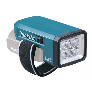 Baladeuse LED torche sans fil, fixation au poignet avec bracelet velcro compatible avec les batteries rechargeables LXT 14.4 et 18 Volts Makita | DEADML186