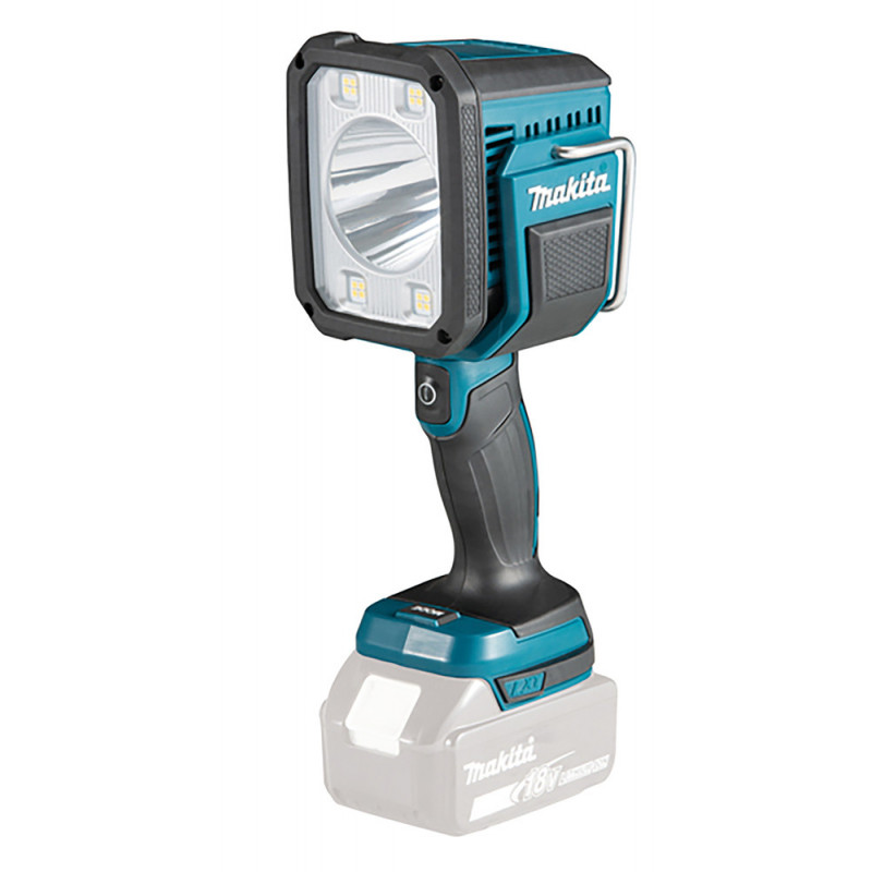 Lampe torche baladeuse, projecteur Makita sans fil extrêmement puissant 640m, compatible batterie 14,4 et 18 Volts LXT - pivotable horizontalement | DEBDML812