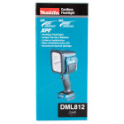 Image du produit : Lampe torche baladeuse, projecteur Makita sans fil extrêmement puissant 640m, compatible batterie 14,4 et 18 Volts LXT - pivotable horizontalement | DEBDML812