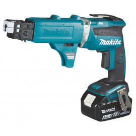 Visseuse automatique Makita spéciale placo LXT 18 Volts - sans fil Lithium (Li-Ion) - 5 Ah - 5 x 25 à 55mm | DFS452TJX2