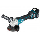 Image du produit : Meuleuse Makita Ø 125mm LXT 18 Volts - sans fil Lithium (Li-Ion) - 5 Ah - filetage M14 | DGA517RTJ