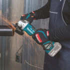 Image du produit : Meuleuse Makita Ø 125mm LXT 18 Volts - sans fil Lithium (Li-Ion) - 5 Ah - filetage M14 | DGA517RTJ