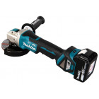 Image du produit : Meuleuse Makita Ø 125mm LXT 18 Volts - sans fil Lithium (Li-Ion) - 5 Ah | DGA519RTJ1