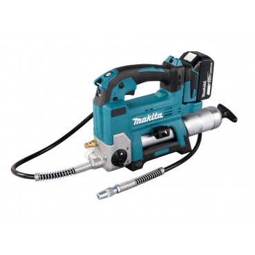 Pompe à graisse Makita LXT 18 Volts - sans fil Lithium (Li-Ion) - 1 batterie - pression maximale 690 bars - longueur du tuyau 1,2m | DGP180RT