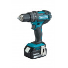 Image du produit : Perceuse visseuse Makita | percussion LXT - 18 Volts - sans fil Lithium (Li-Ion) - 4 Ah - Ø 13mm - (3 batteries) | DHP482RM3J