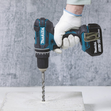 Perceuse visseuse Makita | percussion LXT - 18 Volts - sans fil Lithium (Li-Ion) - 4 Ah - Ø 13mm - (3 batteries) | DHP482RM3J