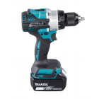 Image du produit : Perceuse visseuse Makita | percussion LXT 18 Volts - sans fil Lithium (Li-Ion) - 5 Ah - Ø 13mm - poids 2,7kg | DHP486RTJ