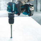 Image du produit : Perceuse visseuse Makita LXT 18 Volts - sans fil Lithium (Li-Ion) - 3 à h - Ø 13mm - poids 1,7kg | DHP487RFJ