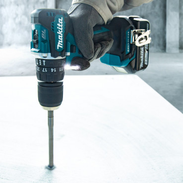 Perceuse visseuse Makita | percussion LXT - 18 Volts - sans fil Lithium (Li-Ion) - Ø 13mm - (Produit seul) - poids 1,7kg | DHP487ZJ