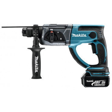 Perforateur burineur Makita SDS-Plus LXT 18 Volts - sans fil Lithium (Li-Ion) - 3 Ah - 20mm - force de frappe 1,9 joules | DHR202RFJ