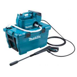 Nettoyeur haute pression Makita LXT 36 Volts 2 X 18 Volts - sans fil Lithium (Li-Ion) - 80 bars - (Produit seul) - débit 380 litres par heure - pression de fonctionnement 30 à 55 bars | DHW080ZK