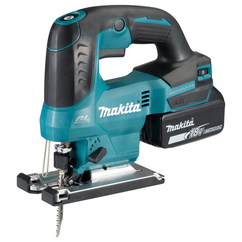 Scie sauteuse Makita LXT 18 Volts - sans fil Lithium (Li-Ion) - 5 Ah - poids 2,4kg | DJV184RTJ