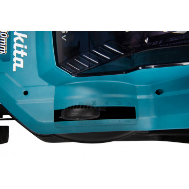 Tondeuse Makita 38cm LXT 36 Volts 2 x 18 Volts - sans fil Lithium (Li-Ion) - 4 Ah - 38cm - 40 L - diamètre lame 38cm - hauteur tonte 20 à 75mm - surface tonte 560m² | DLM382CM2