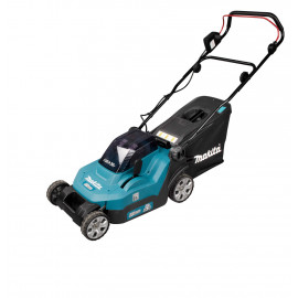 Tondeuse Makita 38cm LXT 36 Volts 2 x 18 Volts - sans fil Lithium (Li-Ion) - 5 Ah - 38cm - 40 L - diamètre lame 38cm - hauteur tonte 20 à 75mm - surface tonte 560m² | DLM382PT2